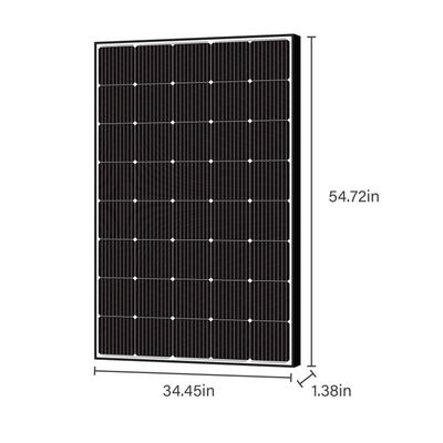 แพเนลพลังแสงอาทิตย์แบบยืดหยุ่นแบบโมโนคริสตัลลิน 250W 15V สําหรับ RV Marine
