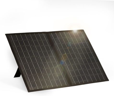 เครื่องชาร์จแสงอาทิตย์แบบพับได้ 100W Off Grid ชุดแผ่นแสงอาทิตย์แบบพกพาสําหรับแคมป์