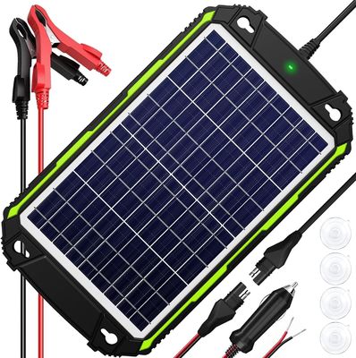 เครื่องชาร์จแบตเตอรี่พลังแสงอาทิตย์ กันน้ํา 10W 12V สําหรับรถ เรือ RV ทะเล