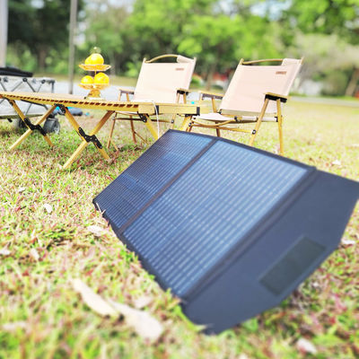 กันน้ํา 60w พับแผ่นแสงอาทิตย์ โรงไฟฟ้า แบตเตอรี่ชาร์จ