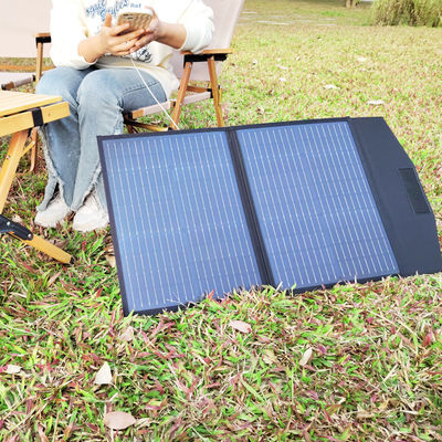 กันน้ํา 60w พับแผ่นแสงอาทิตย์ โรงไฟฟ้า แบตเตอรี่ชาร์จ