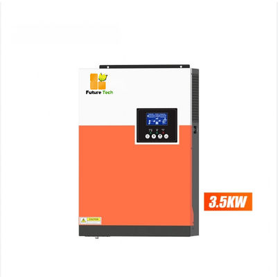 Home Off Grid แผ่นพลังแสงอาทิตย์พอลิกริสตัลลิน พร้อมอินเวอร์เตอร์ 5.5KW สีส้ม