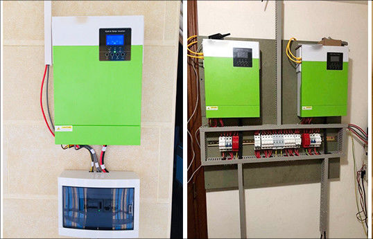 ใช้ในบ้าน 5.5KW Off Grid ระบบแสงอาทิตย์ 220/230V เครื่องเปลี่ยนแสงอาทิตย์ด้วยสีเขียว