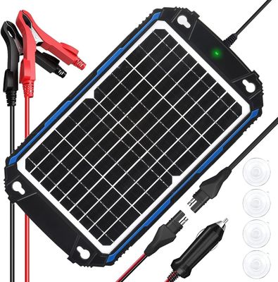 12W 12V แผ่นพลังแสงอาทิตย์ เครื่องชาร์จกระแทก แบตเตอรี่พลังแสงอาทิตย์