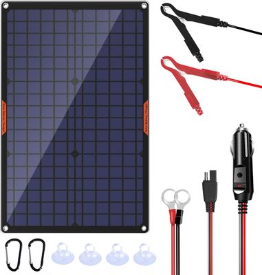 Trickle รถบ้าน แบตเตอรี่แสงอาทิตย์ชาร์จแพ็ค 30W 12V
