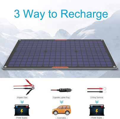 Trickle รถบ้าน แบตเตอรี่แสงอาทิตย์ชาร์จแพ็ค 30W 12V