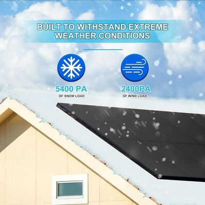 400W PV โมโนคริสตัล ไบฟาเซียล โซลาร์ แพเนล คิต 10BB