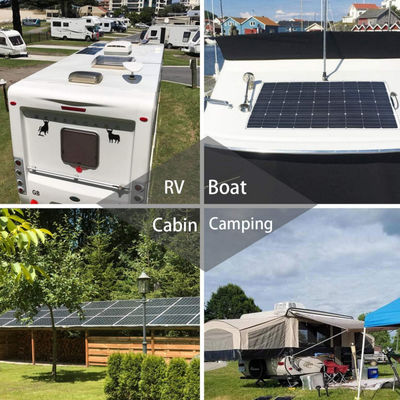 520W โฟโตวอลไทย แพเนลพลังแสงอาทิตย์ยืดหยุ่น ผนังบาง Rolling สําหรับเรือ Camper trailer