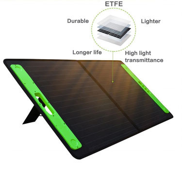 ผ้าห่มแสงอาทิตย์แบบพับได้ตามความต้องการ กันน้ําสําหรับคาราวาน 100W 19V