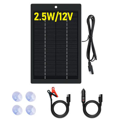 IP67 กันน้ํา 12V Usb ชาร์จแบตเตอรี่แสงอาทิตย์ ชาร์จแผ่นแสงอาทิตย์