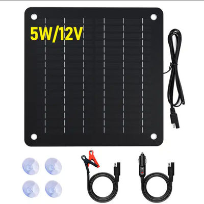 IP67 กันน้ํา 12V Usb ชาร์จแบตเตอรี่แสงอาทิตย์ ชาร์จแผ่นแสงอาทิตย์