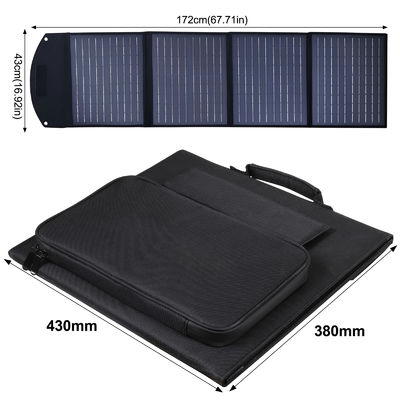 140W 12V กันน้ํา โมดูลแผ่นแสงอาทิตย์พกพา โมโนคริสตัลซิลิคอนเซลล์