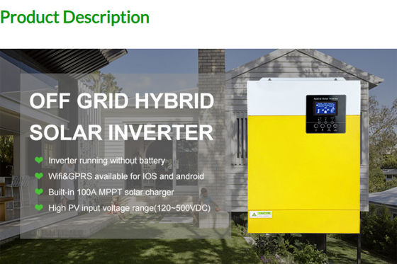 FT3000 ออฟเกรด อินเวอร์เตอร์ สะอาด Sine Wave Solar Inverter 3KW 110/120VAC ด้วยสีเหลือง