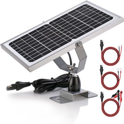 ODM Trickle แหล่งชาร์จแสงอาทิตย์ เครื่องชาร์จพกพา 10W 12V