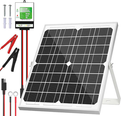 20W 12V แผนแสงอาทิตย์ แบตเตอรี่ชาร์จ Trickle Maintainer สําหรับรถจักรยานยนต์