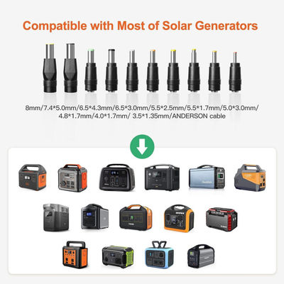 แพคเกจระบบแสงอาทิตย์ RV 100W ที่พับได้ Off Grid สําหรับการเดินแคมป์