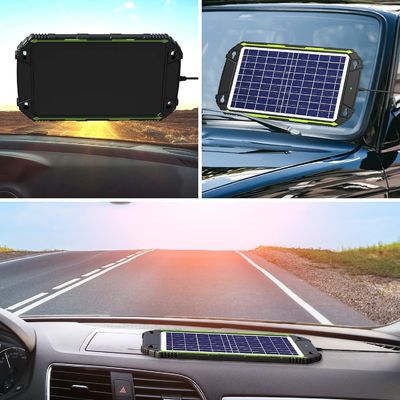 เครื่องชาร์จแบตเตอรี่พลังแสงอาทิตย์ กันน้ํา 10W 12V สําหรับรถ เรือ RV ทะเล