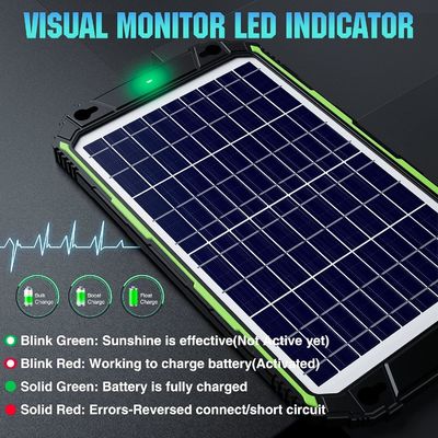 เครื่องชาร์จแบตเตอรี่พลังแสงอาทิตย์ กันน้ํา 10W 12V สําหรับรถ เรือ RV ทะเล