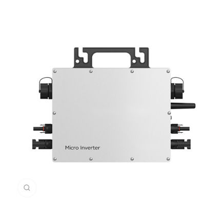 600W 2000W โซลาร์ไมโครอินเวอร์เตอร์ ประเภท I สําหรับโรงไฟฟ้าระเบียงที่มีสีดําและสีขาว