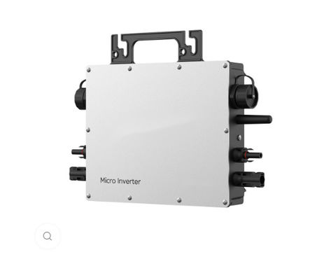 600W 2000W โซลาร์ไมโครอินเวอร์เตอร์ ประเภท I สําหรับโรงไฟฟ้าระเบียงที่มีสีดําและสีขาว
