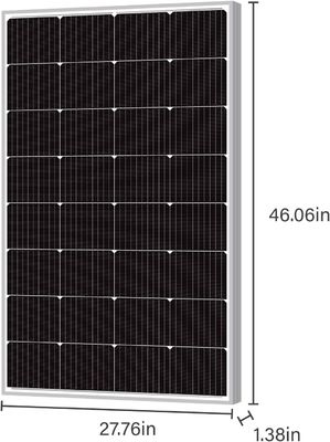 160W Off Grid โมโนคริสตัล PV Cell Module โมโนโพลีโซลาร์แพนเนล 12V