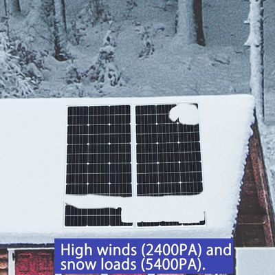200 วัตต์ 24 วอลต์ แผ่นแสงอาทิตย์แข็ง โมโนคริสตัลลิน โมดูล Off Grid System