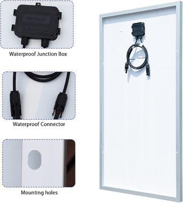 200 วัตต์ 24 วอลต์ แผ่นแสงอาทิตย์แข็ง โมโนคริสตัลลิน โมดูล Off Grid System