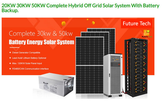 FT30000 ชุดแผ่นแสงอาทิตย์ 20KW 25KW 30KW 40KW 50KW ครบถ้วน