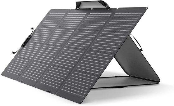 220 วัตต์ พานล์แสงอาทิตย์พกพา พับได้ Bifacial Monocrystalline สําหรับกลางแจ้ง