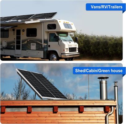 ชุดแผ่นพลังแสงอาทิตย์แบบโมโนคริสตัล MPPT Off Grid 400 Watt 12V