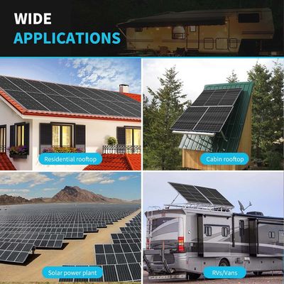 แผ่นพลังแสงอาทิตย์ 24V 320W โมโนคริสตัลลีน ON Off Grid สําหรับรถยนต์ RV
