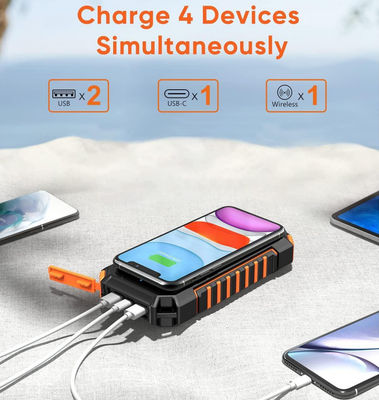 เครื่องชาร์จพลังงานแสงอาทิตย์พกพา ขนาด 26800mAh สําหรับ Galaxy Phone Tablet