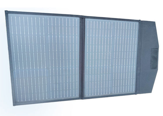 FT160 ระบบชาร์จเซลล์แสงอาทิตย์แบบยืดหยุ่นแบบพกพา 160W 18V พร้อม ABS สีดํา