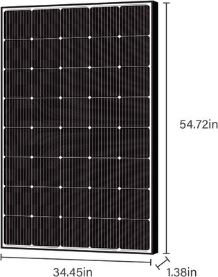 250W 15V โมโนคริสตัลลินสโลาร์แพนล โมดูล PV Off Grid น้ําหนักเบา