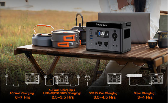 พกพาสํารอง โซลาร์เจนเนอเรเตอร์ สถานไฟฟ้า แบตเตอรี่ลิตยูม 296Wh