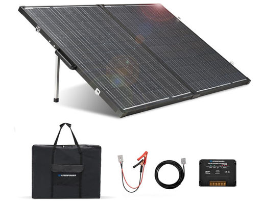 160W ผ้าห่มแสงอาทิตย์แบบพับได้ BIPV แผ่นแสงอาทิตย์โมโนคริสตัลเบา