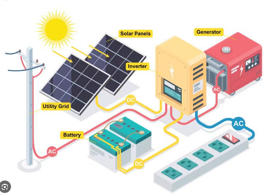 FTB1200 PV Solar Micro Inverter ระบบการผลิตพลังงานด้วยสีขาว
