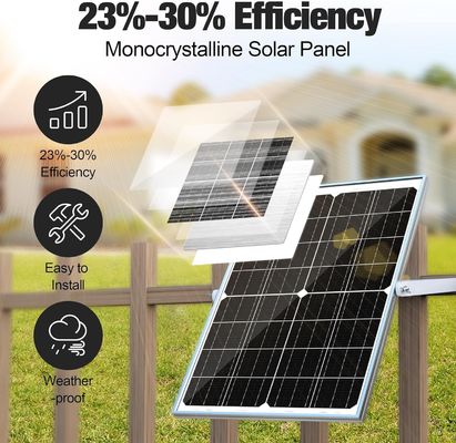 25W แบตเตอรี่แสงอาทิตย์ ทริคเคิลชาร์จเมนเทนเนอร์ 12V สําหรับรถยนต์ มอเตอร์ไซค์