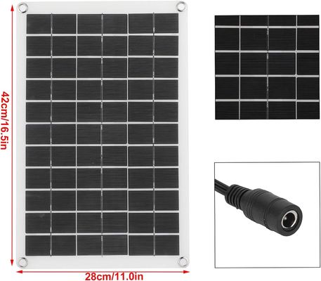 แผ่นแสงอาทิตย์แบบพกพาเบา โมโนคริสตัลเซลล์ 100W 12/24V USB Output