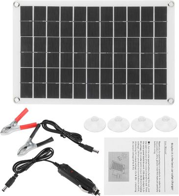 แผ่นแสงอาทิตย์แบบพกพาเบา โมโนคริสตัลเซลล์ 100W 12/24V USB Output