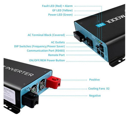 FTB1000 Off Grid Solar Inverter MPPT สําหรับระบบแสงอาทิตย์นอกเครือข่าย