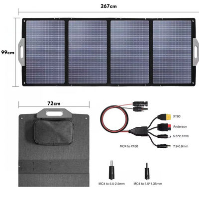 ผ้าห่มพับแสงอาทิตย์แบบพกพา 400W IP67 กันน้ําสําหรับโรงไฟฟ้า