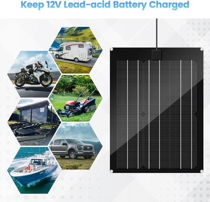 เครื่องชาร์จแบตเตอรี่รถยนต์พลังแสงอาทิตย์สําหรับ RV 15W 12V