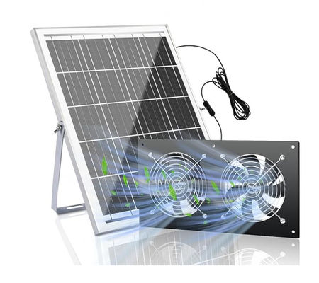 FTB20 Outdoor Solar Panel Kit พลังงานพัดลมอากาศสําหรับไก่ IP65 กันน้ํา