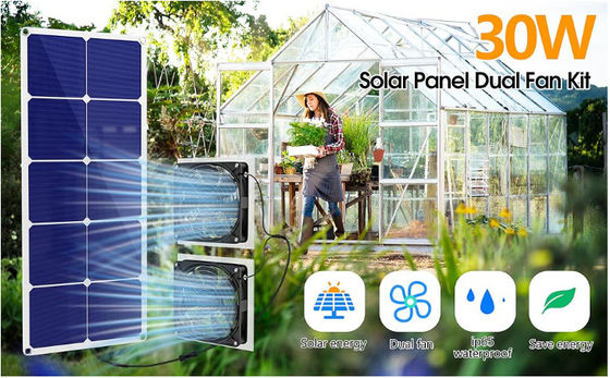 FTBM30 ชุดพัดลมปานล์แสงอาทิตย์ 30W พลังงานแสงอาทิตย์ ป้องกันอากาศ IP65