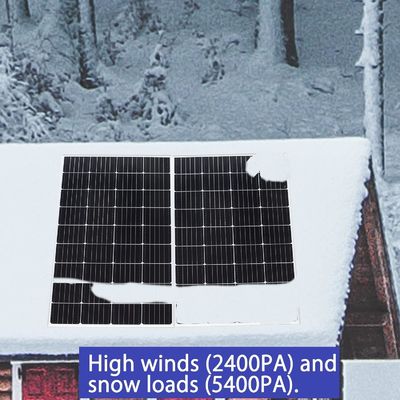 12V 24V โมโน PV รังสีดวงอาทิตย์แบบแข็ง 300W 150W พลังงาน