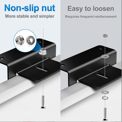 อุปกรณ์เสริมแผ่นแสงอาทิตย์เบา Z Bracket Mount Anodized Aluminum Mounting