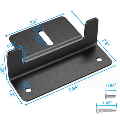 อุปกรณ์เสริมแผ่นแสงอาทิตย์เบา Z Bracket Mount Anodized Aluminum Mounting